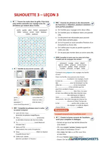 Silhouette 3 - leçon 3
