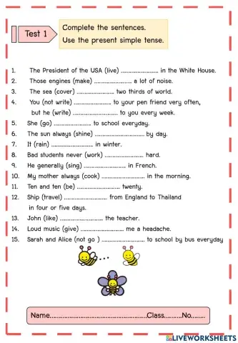 Present simple tense