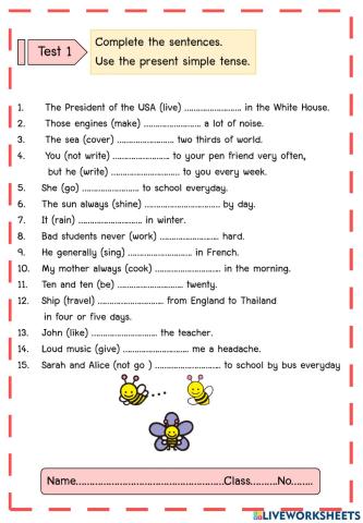 Present simple tense