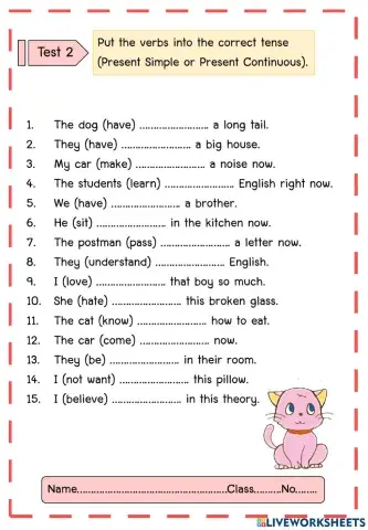 Present simple and present continous tense