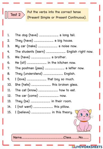 Present simple and present continous tense