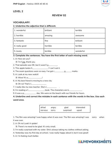 Prepare 2 - Review 02