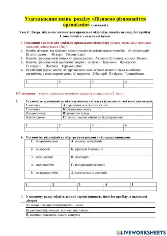 Діагностувальна робота