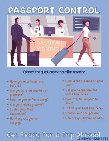 GET READY FOR A TRIP ABROAD AIRPORT