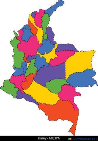 Mapa politico de colombia