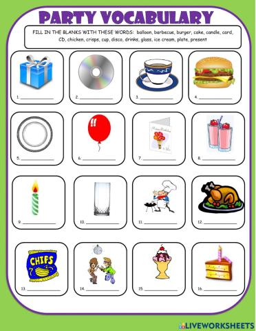 Party Vocabulary