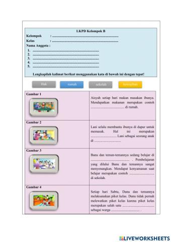 Hak dan Kewajiban Kelas 3