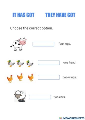 It has got they have got