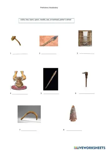 Prehistoric tools