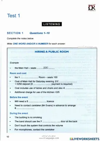 Listening Exercise 01