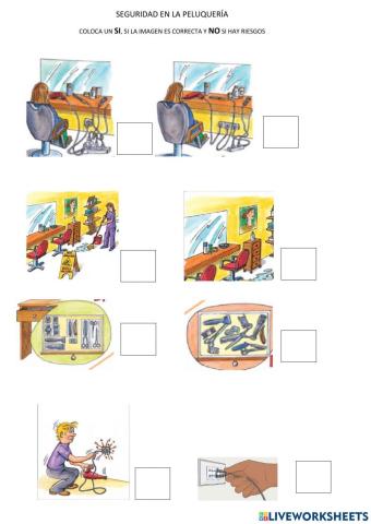 Seguridad en la peluquería