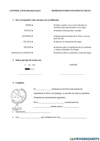 Representamos nuestro planeta