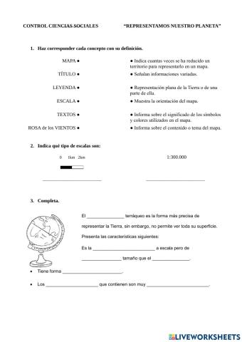 Representamos nuestro planeta