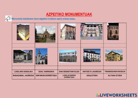 Azpeitiko monumentuak