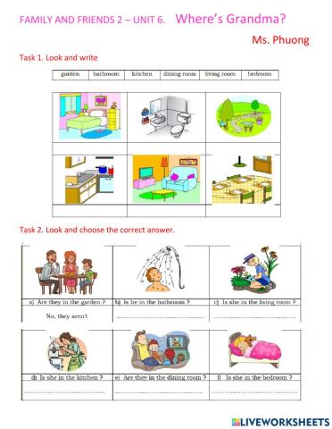 Faf2- ne- unit 6 - Where's Grandma?