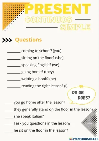 Present Continuos and Simple