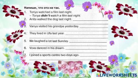 Spotlight 4 Past simple regular verbs negative and interrogative