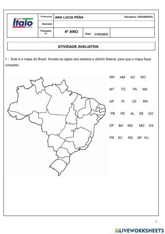 As regiões do Brasil