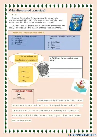 Who discovered America?