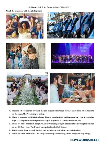 Festivals and Celebrations