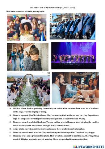 Festivals and Celebrations