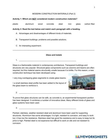 MODERN CONSTRUCTION MATERIALS (Part 2)