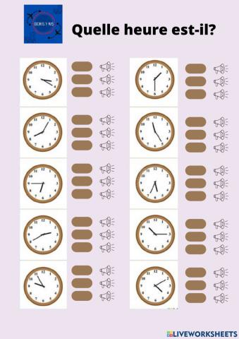 Quelle heure est-il?