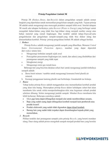 Pengolahn l-imbah 3R