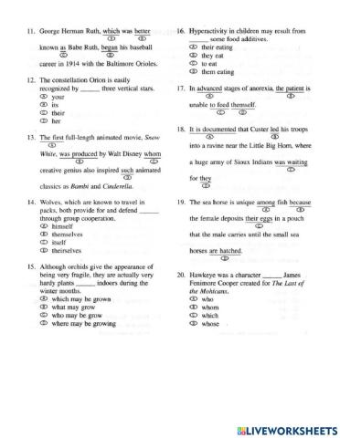 Toefl grammar practice 8