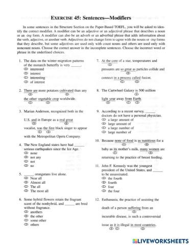 Toefl grammar practice 9