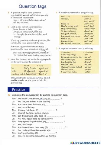 Basic Grammar-36 Question tags