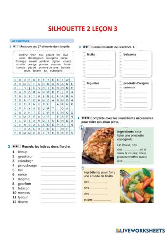 Slhouette 2 Leçon 3