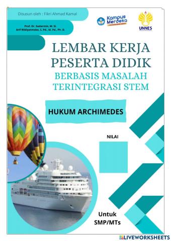 LKPD Digital Materi Hukum Archimedes