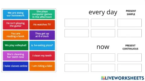 Present Simple vs Continuous