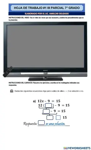 Ecuaciones de primer grado