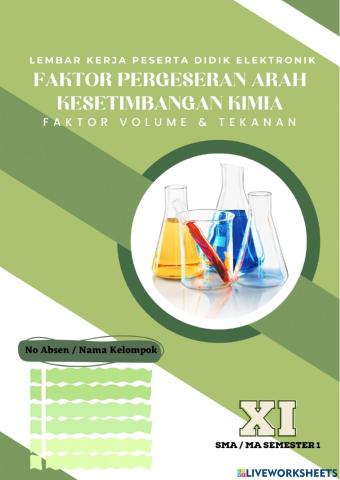 Faktor yang Mempengaruhi Pergeseran Arah Kesetimbangan Kimia (Volume dan Tekanan)