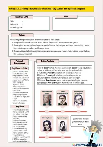 Worksheet LKPD Hukum Dasar