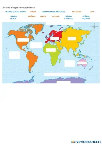 Continentes y océanos