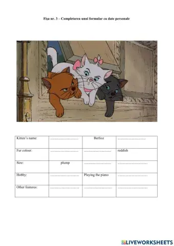 Describing an animal or a person