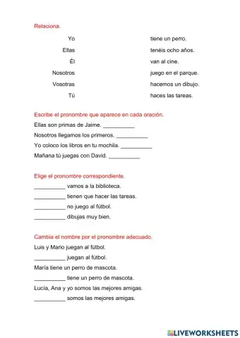 Pronombres personales