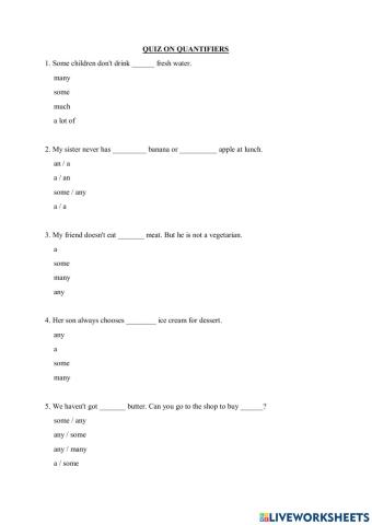 Quiz on quantifiers
