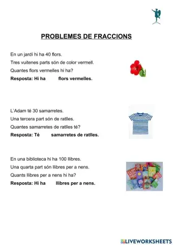 Problemes de fraccions