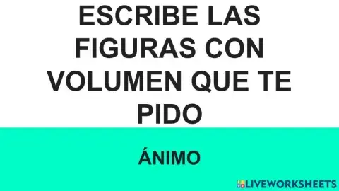 Figuras geométricas con volumen