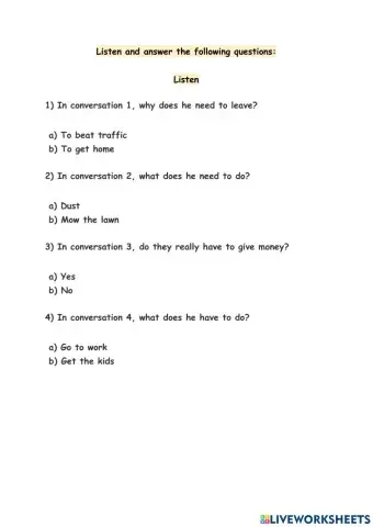 Listening-Modal verbs