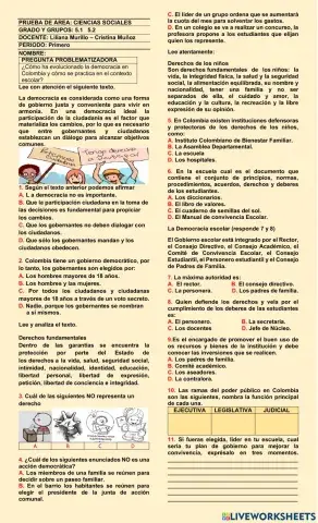 Prueba de 1 periodo sociales