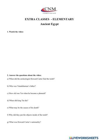 The Ancient Egypt
