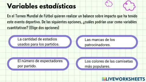 Variables  estadisticas