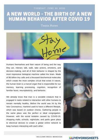 Historical events: The pandemic