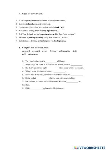 GTTT2 Module 4 vocabulary practice