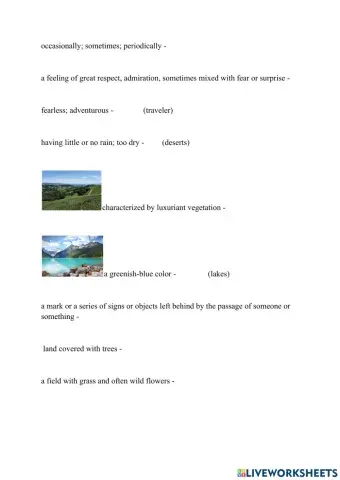 Travelling in Kazakhstan - reading - pre taching the vocab